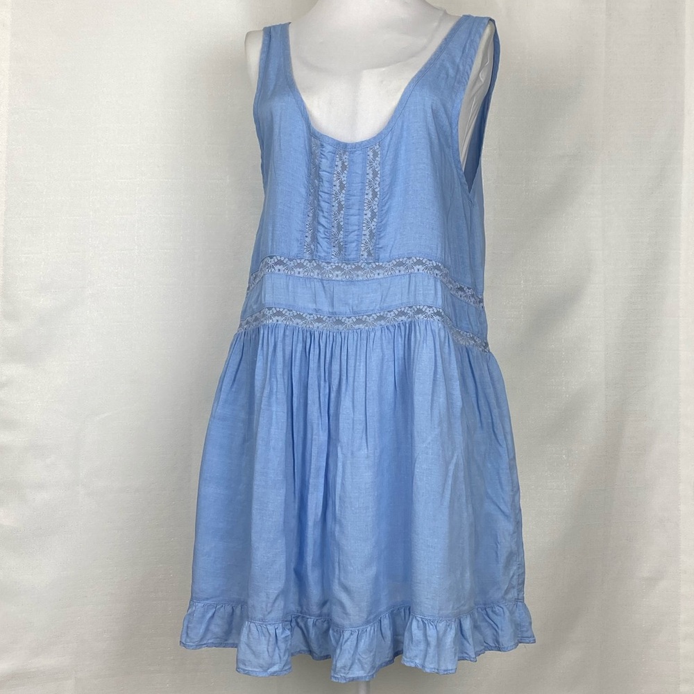 Boho Prairie Style Sleeveless Tunic Blouse Top